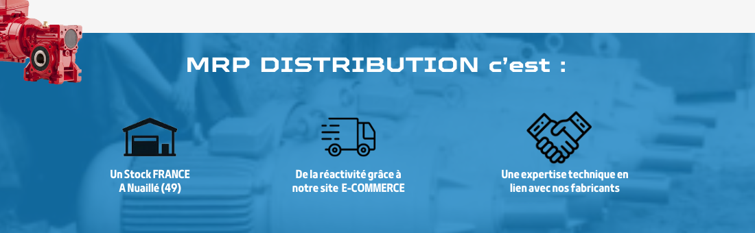 MOTEUR REDUCTEUR POMPE DISTRIBUTION - MRP DISTRIBUTION - Présentation